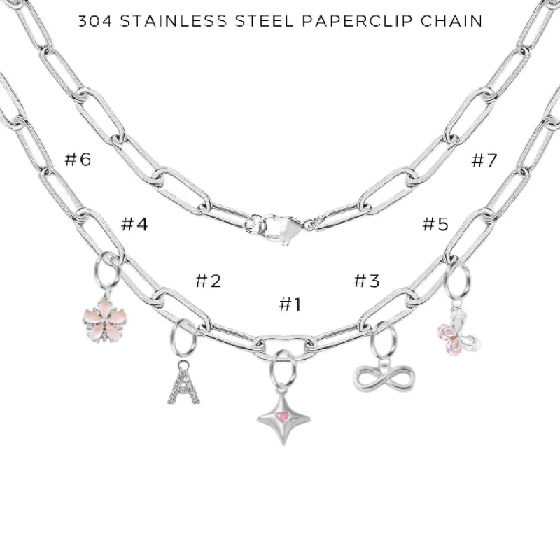 Elegant Charm Necklace with Assorted Pendants - Perfect for Gifts, Parties & Everyday Wear | $44.00