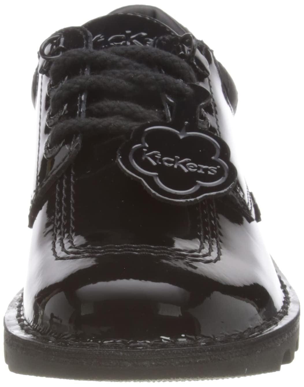 Kickers Youth Girls' Kick Lo Quilted Patent Leather School Shoes - Comfortable & Stylish Uniform Footwear for School, Church & Special Occasions