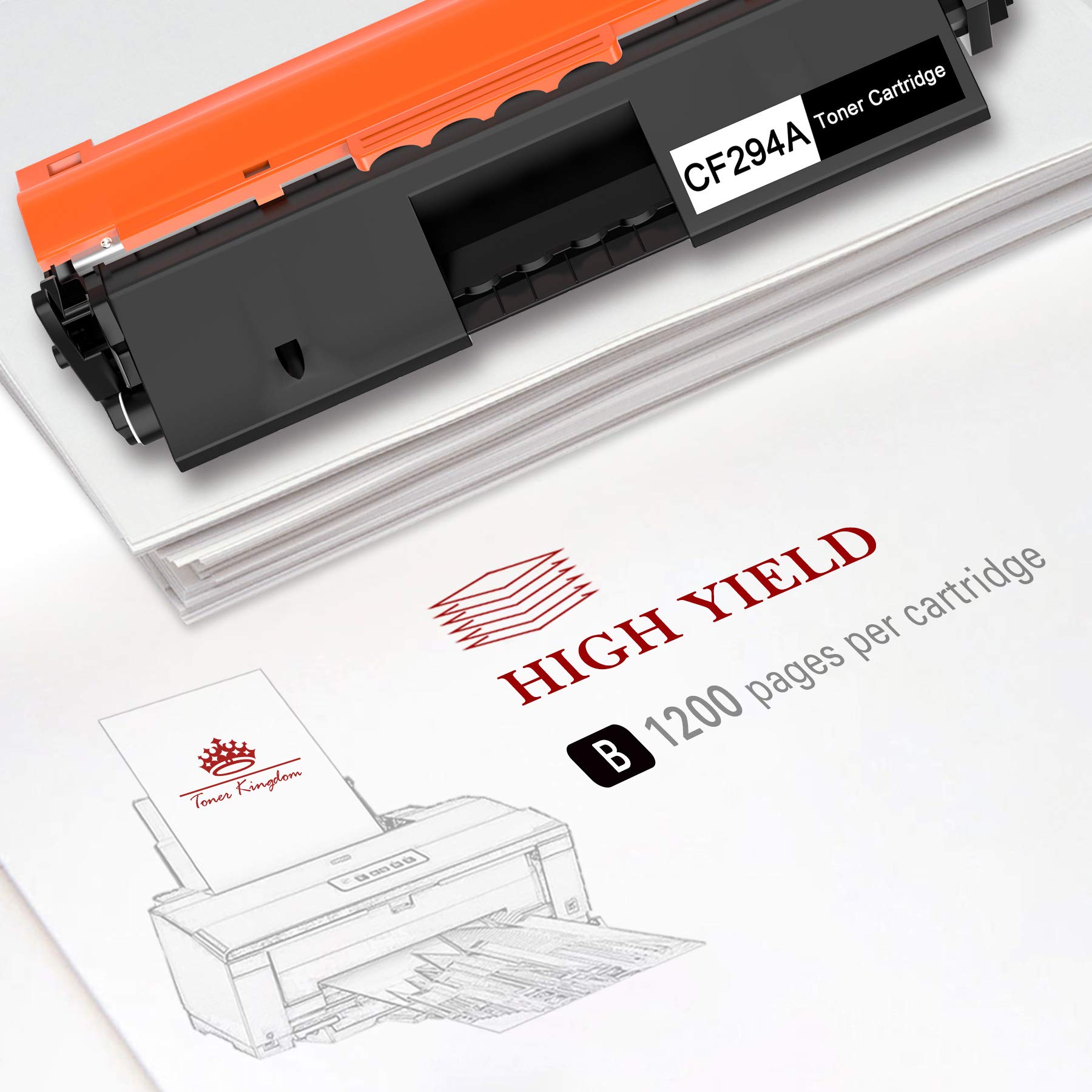 HP 94A CF294A Compatible Toner Cartridge (2-Pack, Black) - Replacement for HP M118dw/M148dw/M148fdw/M149fdw Printers | High-Yield Printing for Office & Home Use