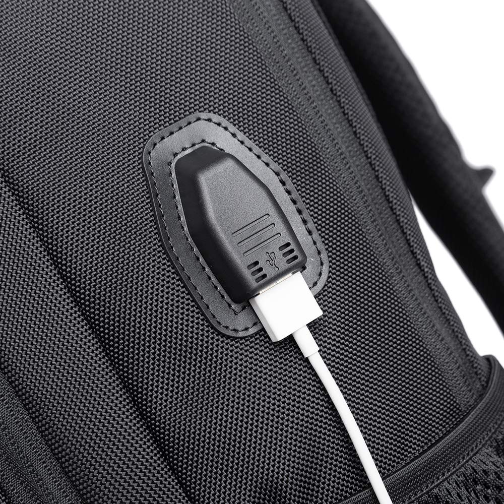 Men's Business Travel Backpack - Unisex Laptop Bag with USB Charging Port | Large Capacity Breathable Backpack for Work, Office & Commuting | Perfect for Business Trips & Daily Use