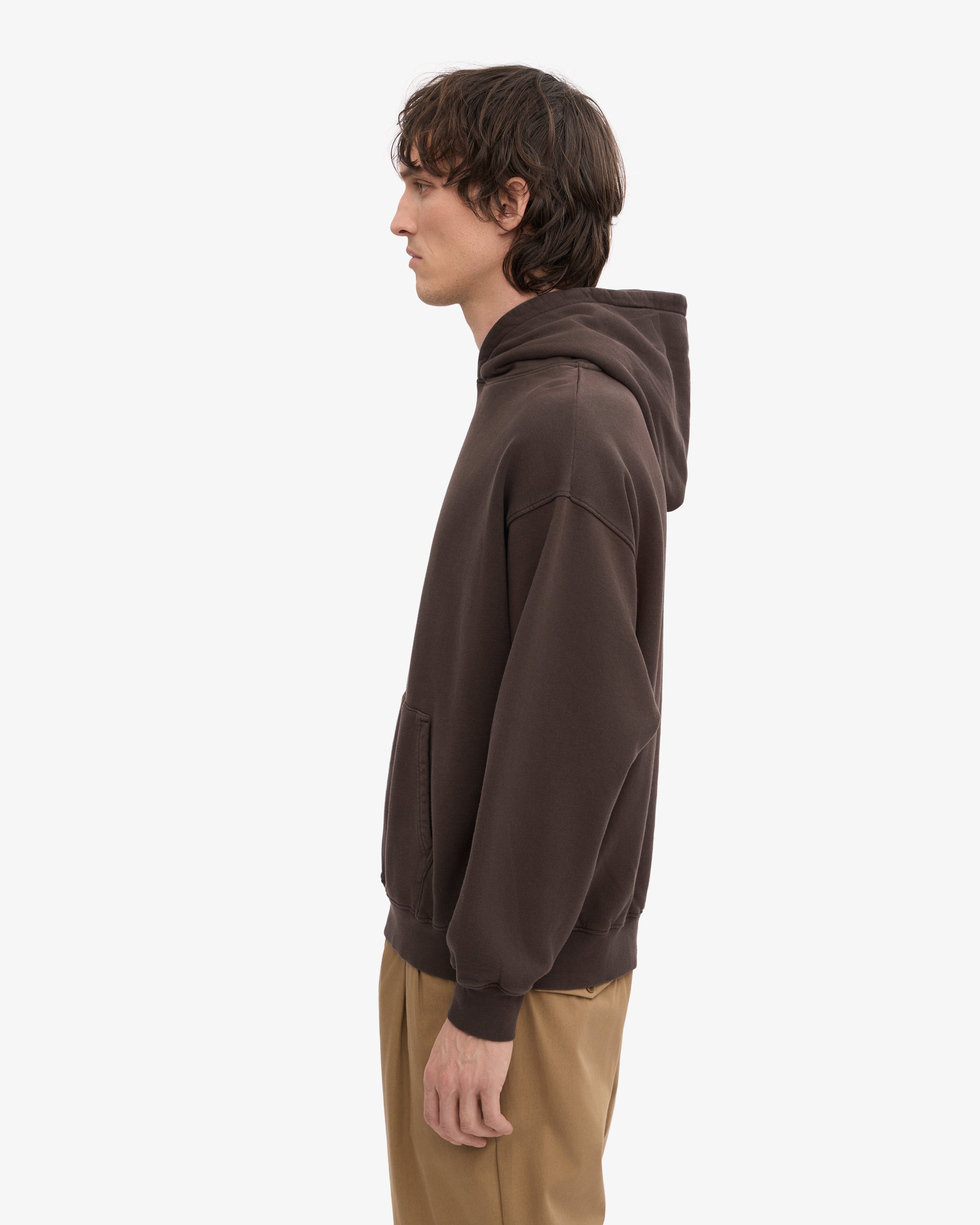 Organic Oversized Hoodie - Coffee Brown | Soft & Comfortable Pullover Sweatshirt for Men & Women | Perfect for Casual Wear, Lounge & Outdoor Activities