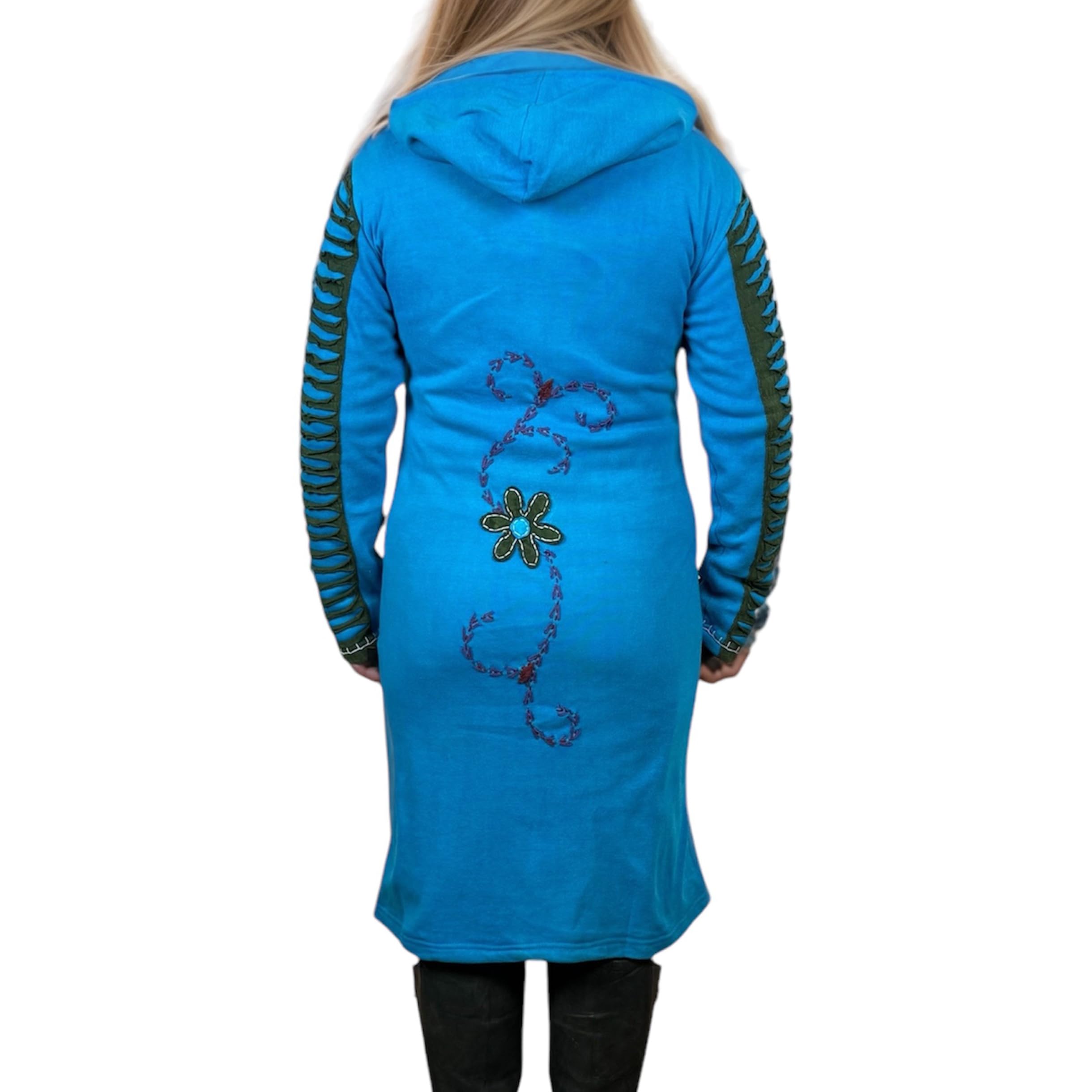 Agan Traders 2025 Long Ribbed Knit Distressed Cotton Bohemian Fleece Lined Jacket - Winter & Spring Outwear Coat for Women | Perfect for Casual Wear, Travel & Outdoor Activities