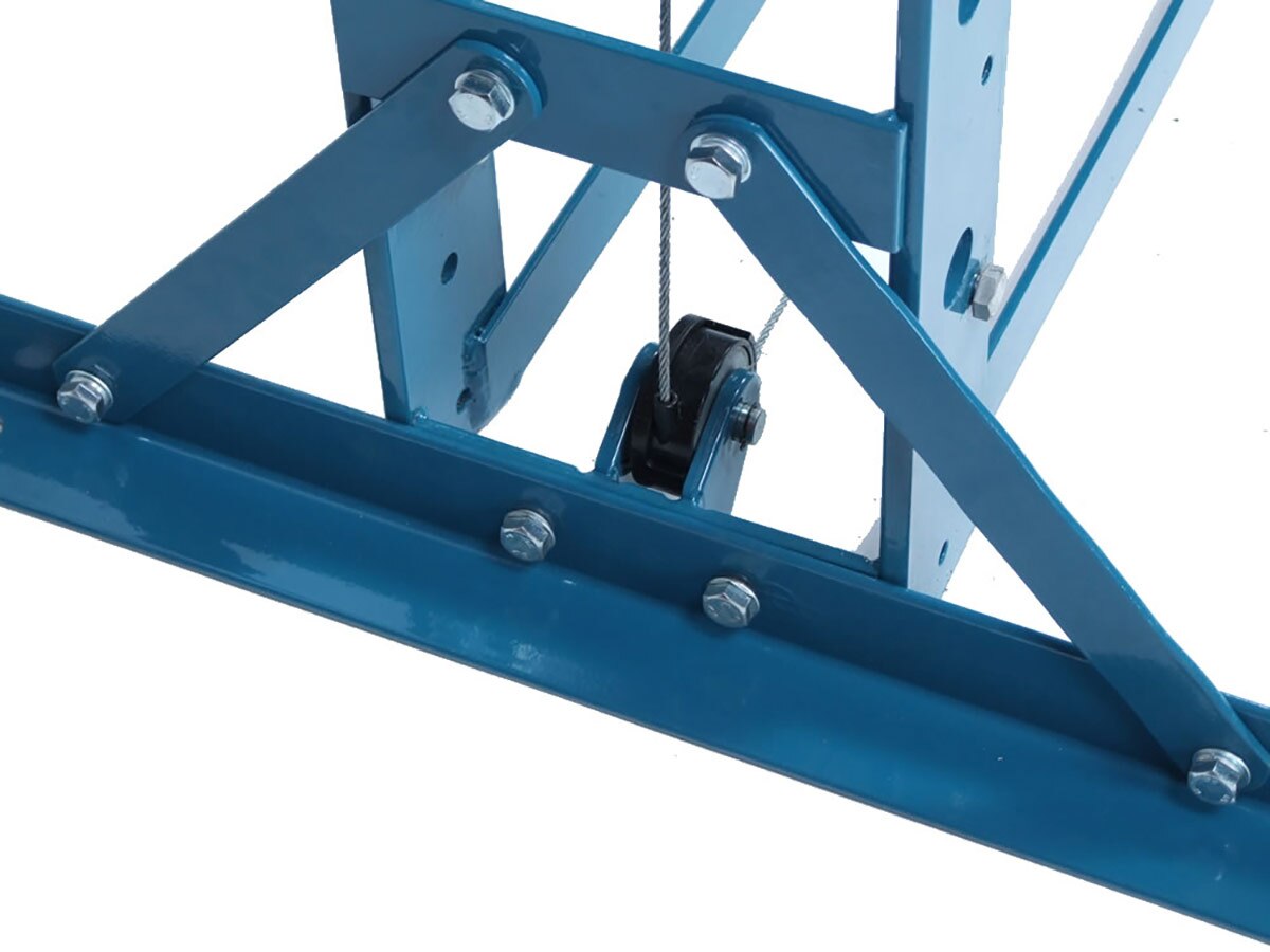 Baileigh Industrial BA9 1004828 Air/Hand Operated H-Frame Press HSP 50A - Heavy Duty Metalworking & Woodworking Shop Press for Bending, Stamping, and Assembly