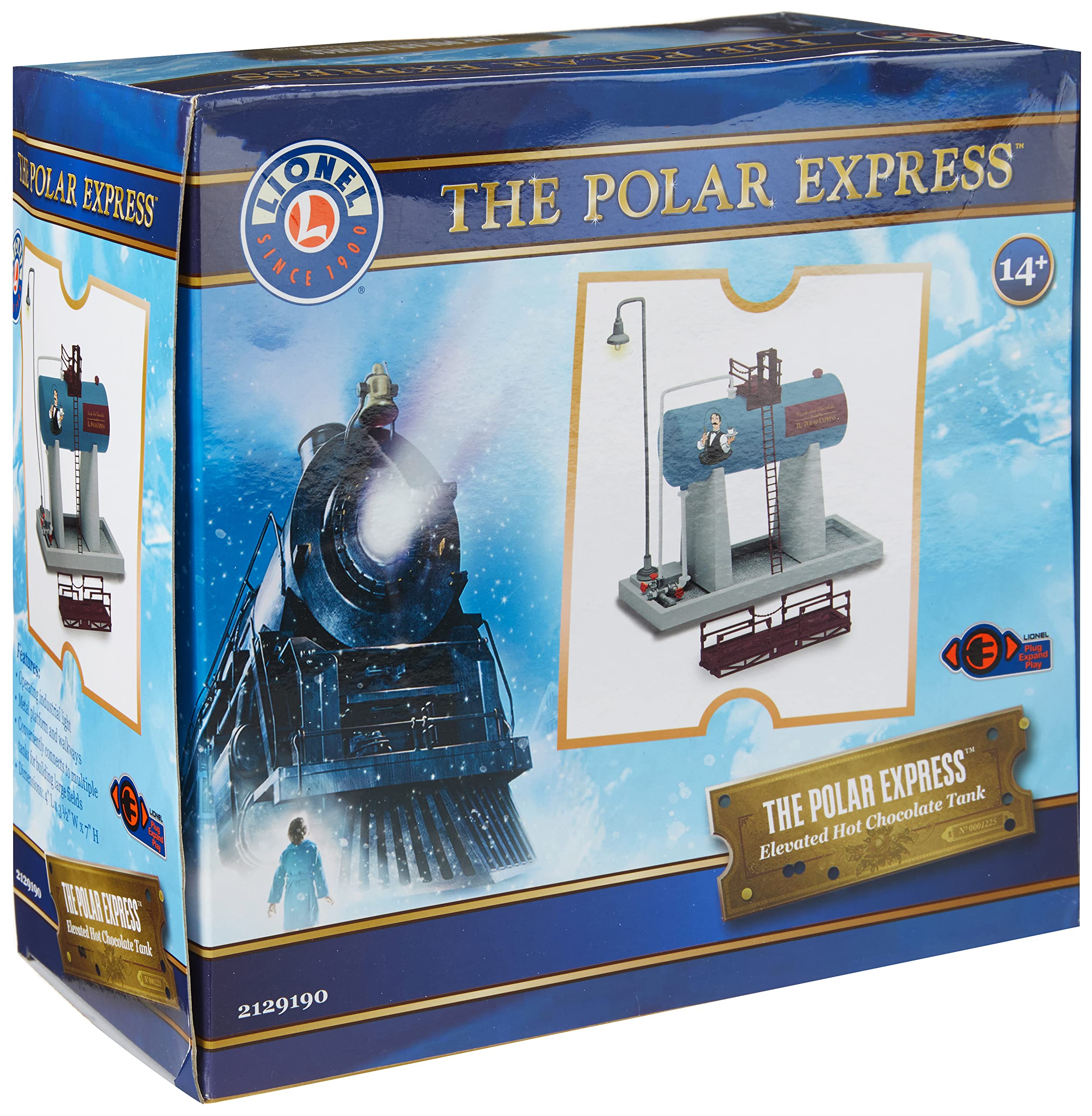 The Polar Express Elevated Oil Tank - High-Quality Train Model Accessory for Collectors & Hobbyists | Perfect for Christmas Decor, Holiday Displays & Railroad Scenes
