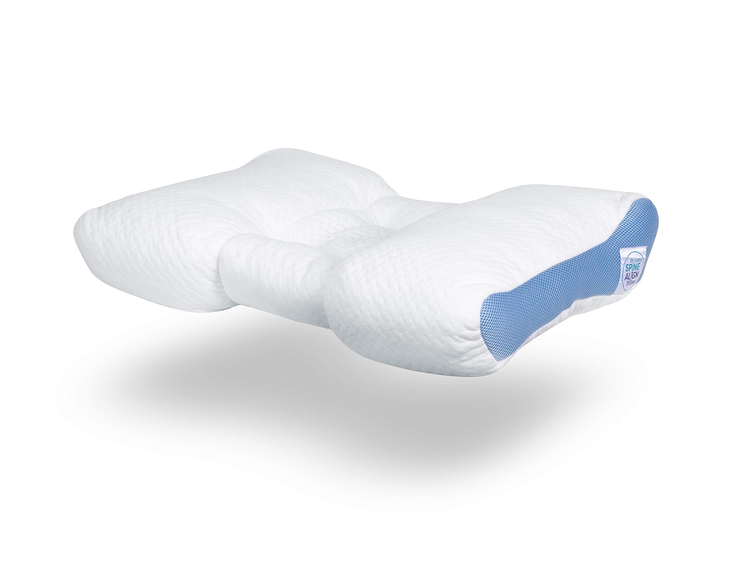 SpineAlign Pillow - Patented & Award-Winning Adjustable Contour Pillow for Neck & Back Pain Relief - Promotes Healthy Spine Alignment & Better Sleep - Ideal for Side & Back Sleepers - Perfect for Home, Office & Travel Use