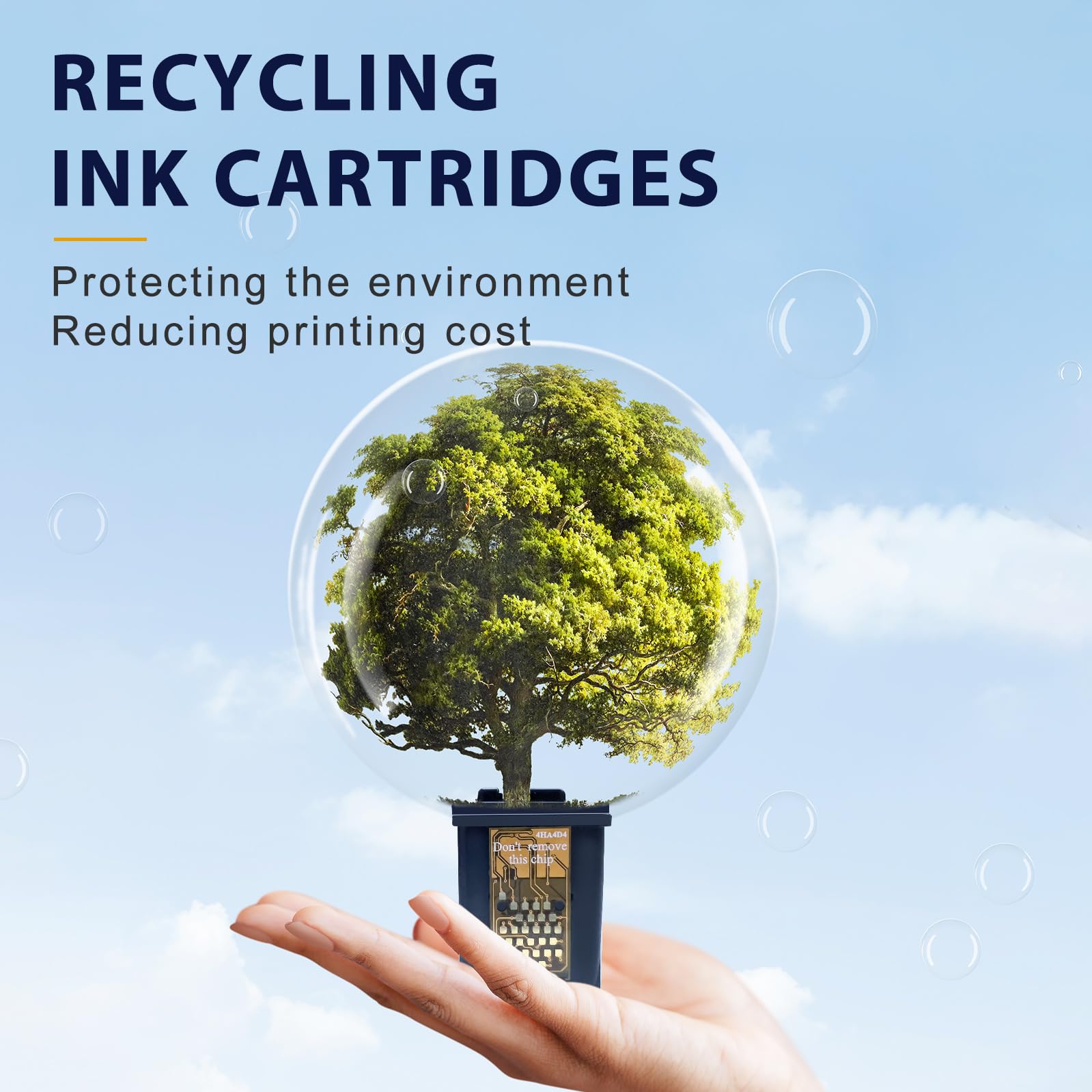 HP 64XL Ink Cartridge Replacement - High-Yield 2-Pack Black & Color Combo for HP Envy Photo 7855/7858/7800/7100/7155/6252/7255e/7955e/7958e & Tango Printers - Perfect for Home Office Printing, Photos, and Documents
