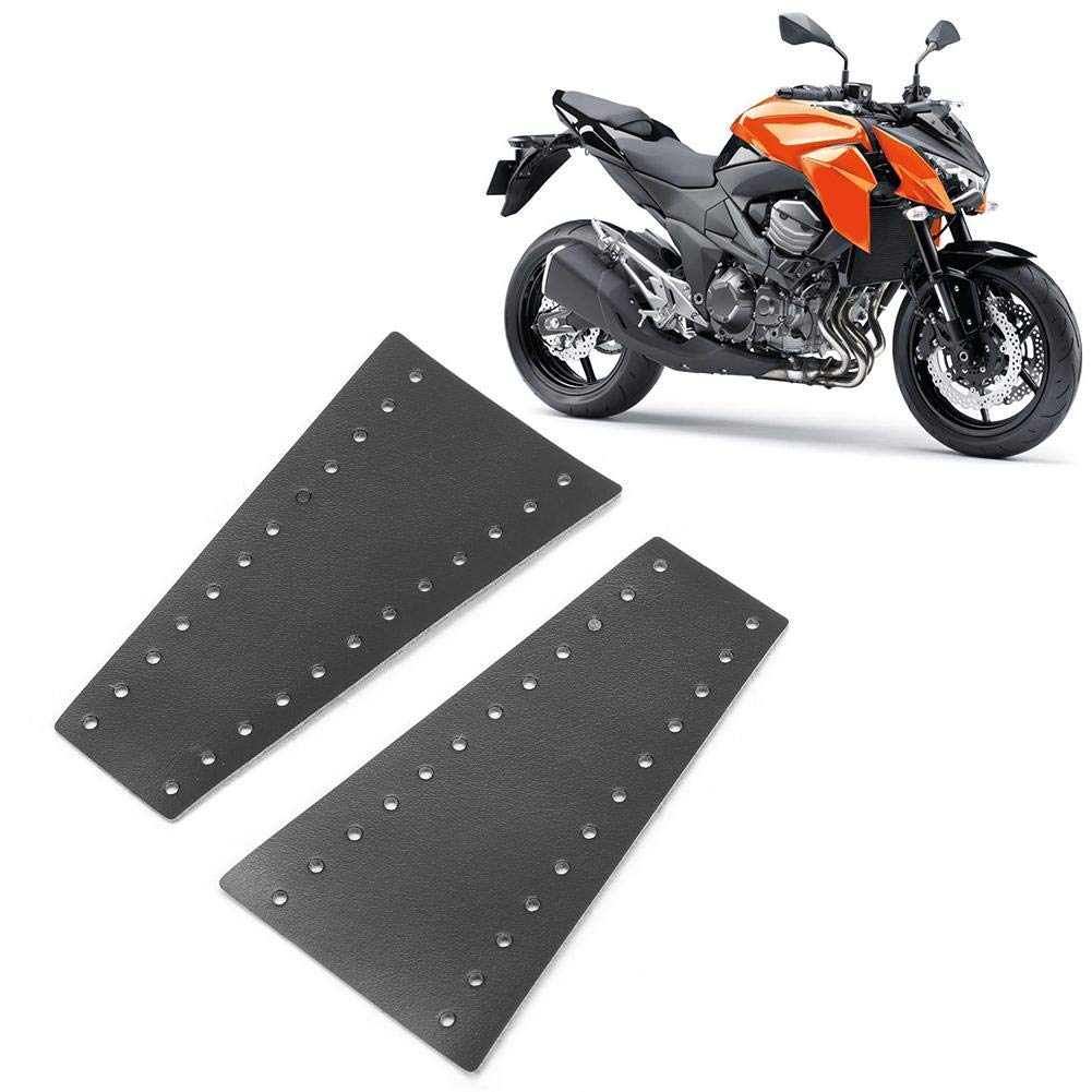 Akozon 2-Pack 15-18MM (0.59-0.71in) Motorcycle Brake & Clutch Lever Covers - Premium Microfiber Leather (Black) - Perfect for Harley, Honda, Yamaha & More - Protect Your Bike Handles from Wear & Weather