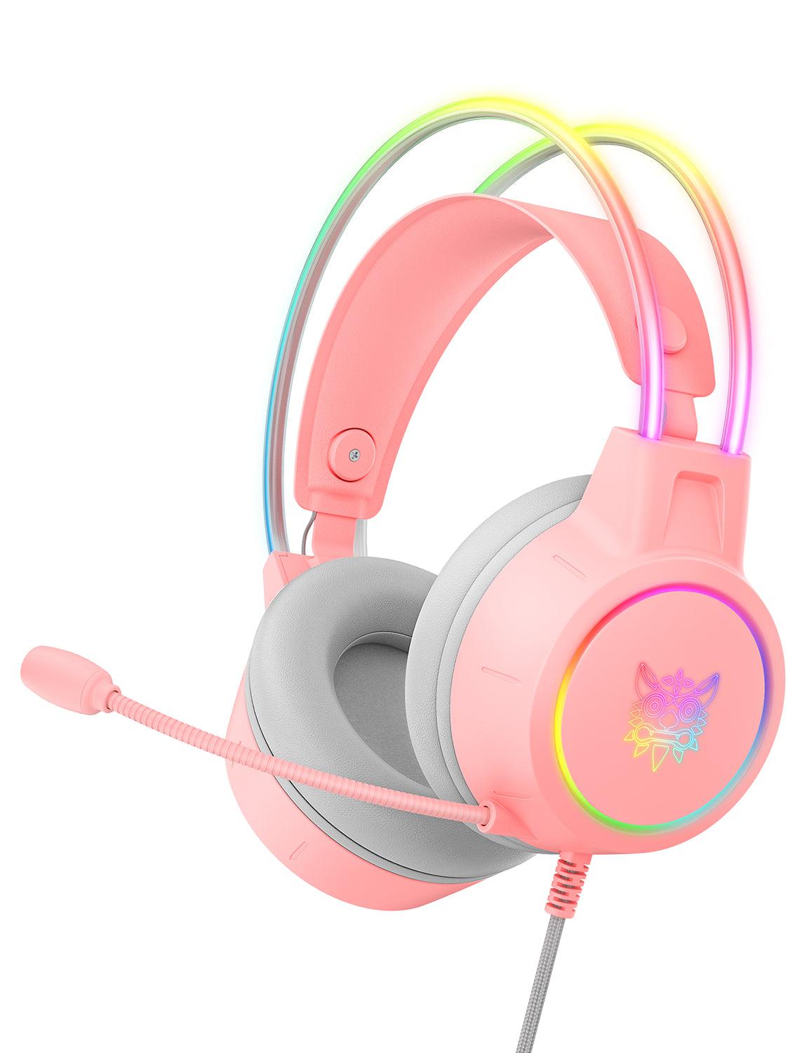 ONIKUMA X15 PRO RGB Gaming Headset with Noise Cancelling Microphone - Wired 3.5mm Headphones for PC, PS4, Xbox - Perfect for Competitive Gaming & Online Streaming