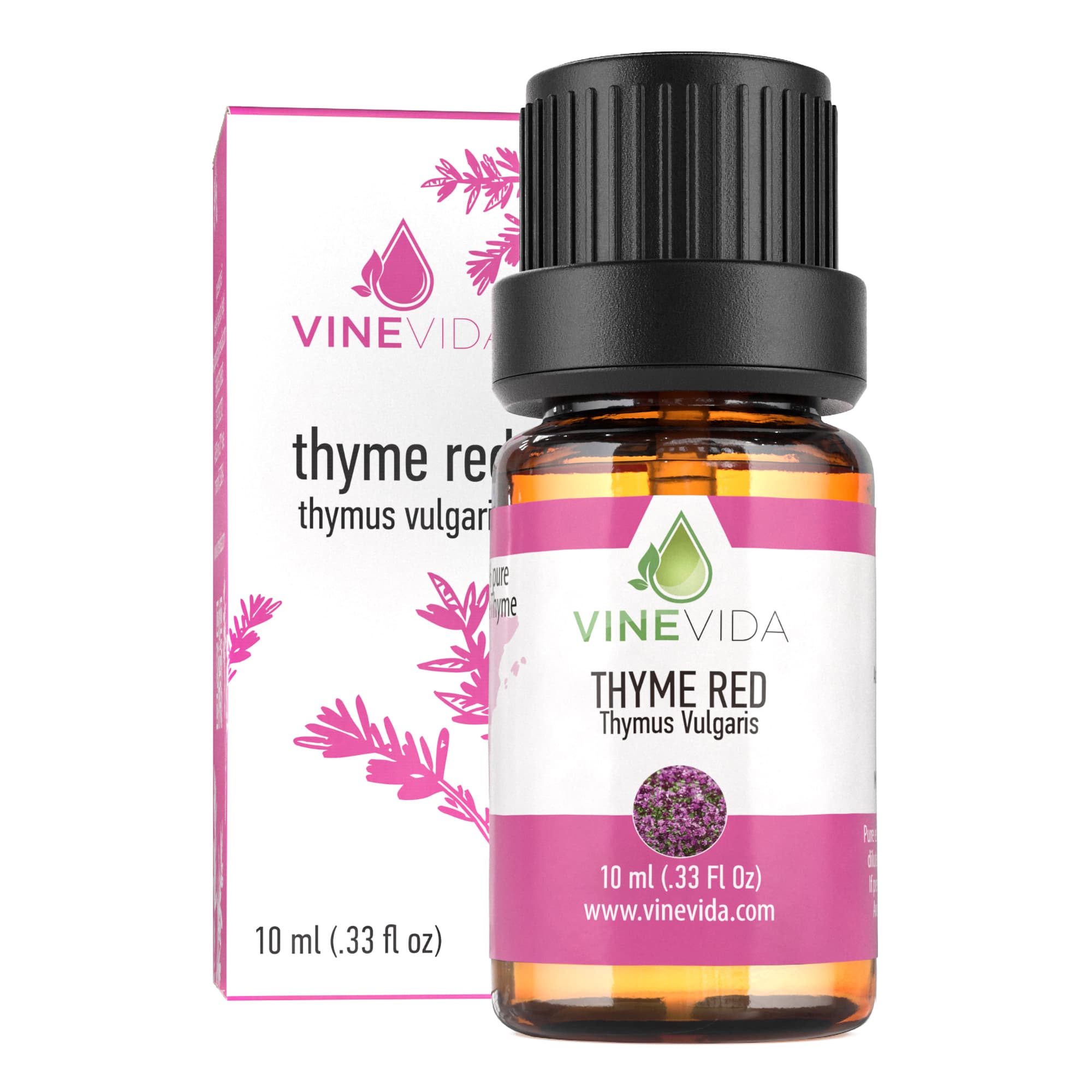 10 mL Red Thyme Essential Oil (Prefilled) - Aromatherapy, Massage & DIY Skincare for Relaxation & Wellness