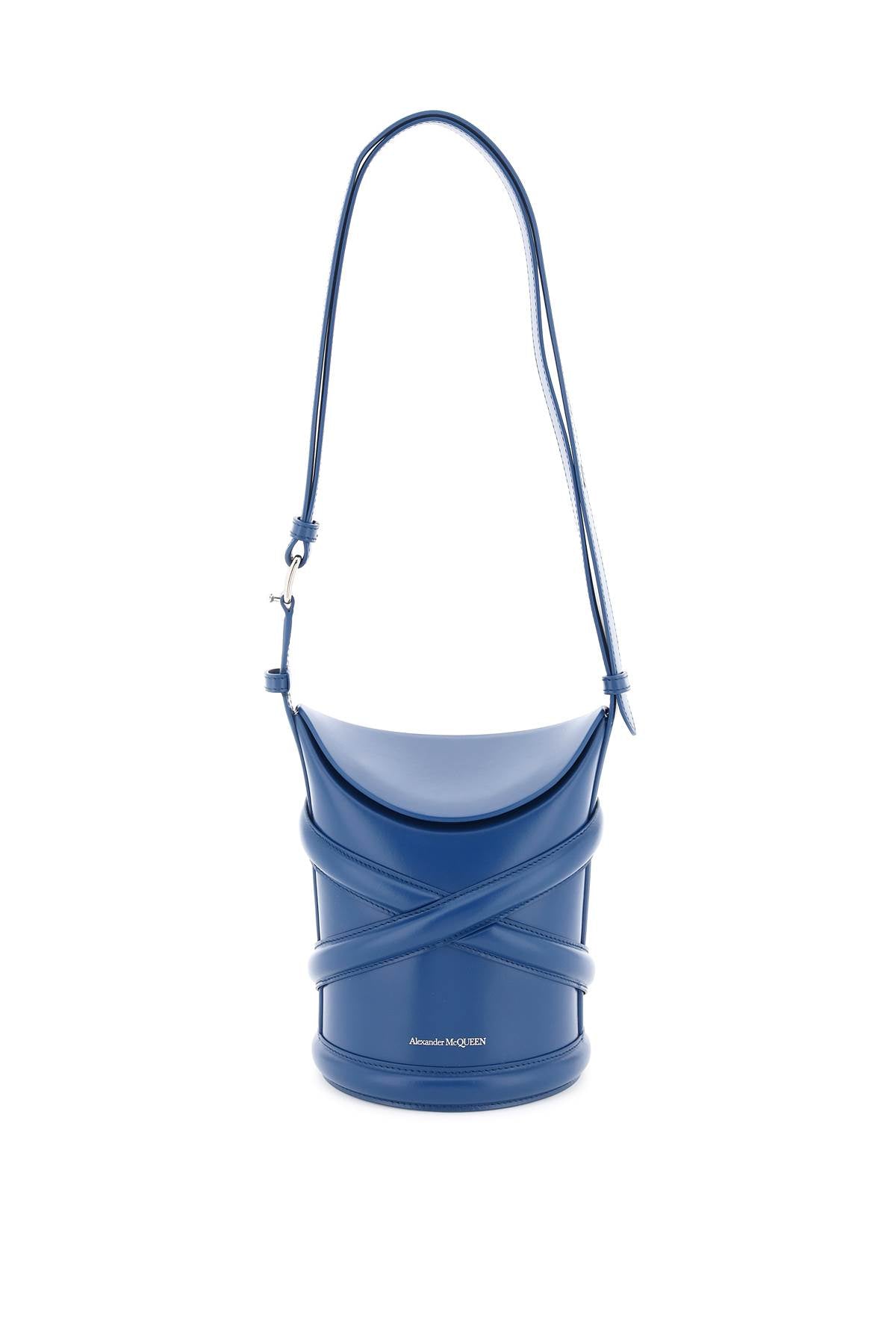 Alexander McQueen The Curve Small Bucket Bag - Stylish Leather Shoulder Bag for Women | Perfect for Work, Travel & Evening Out