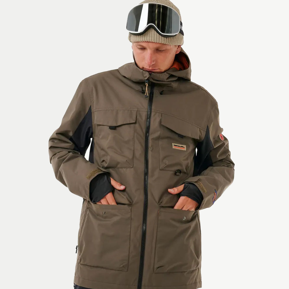 Rip Curl Anti Series Pinna 10K/10K Waterproof Surf Jacket for Men & Women - Perfect for Surfing, Kayaking, and Outdoor Water Sports