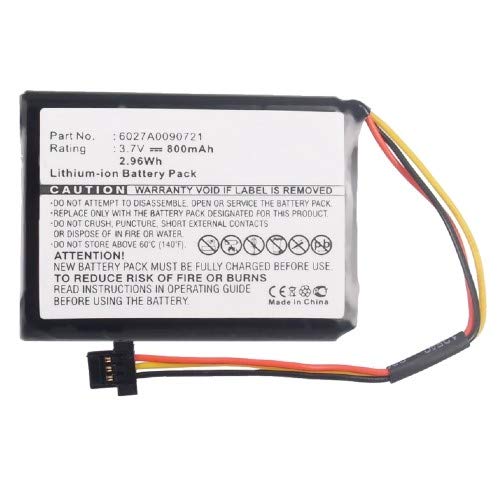 Synergy Digital GPS Battery - 800mAh High Capacity Li-ion Replacement Battery for TomTom 4ET0.052.01 & 6027A0090721 GPS Devices | Perfect for Road Trips, Hiking & Outdoor Navigation