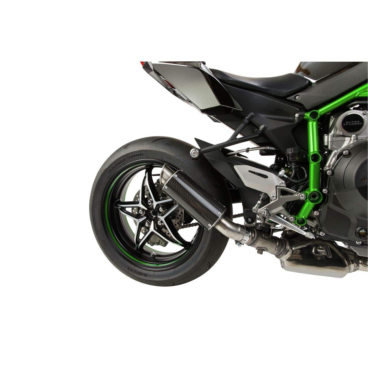 51502-2400 Carbon Fiber Slip-On MGP Exhaust System - High Performance Motorcycle Canister for Sport Bikes (Ideal for Racing & Street Riding)