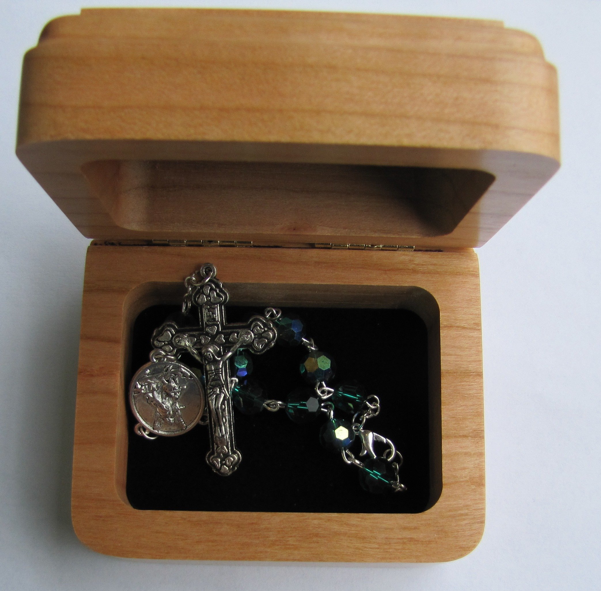 Personalized Wooden Keepsake Box for First Communion, Baptism & Christening Gifts - Engraved Jewelry Memory Box for Boys - Perfect for Religious Ceremonies, Baby Dedications & Special Occasions
