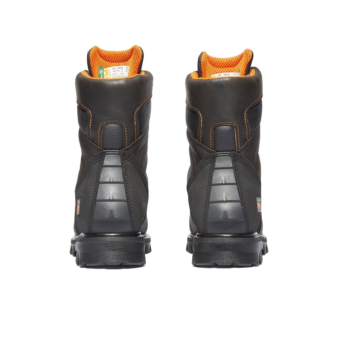 Rigmaster Img 8 Inch Waterproof Steel Toe Work Boots for Men - Brown Safety Shoes for Construction, Warehouse & Outdoor Work