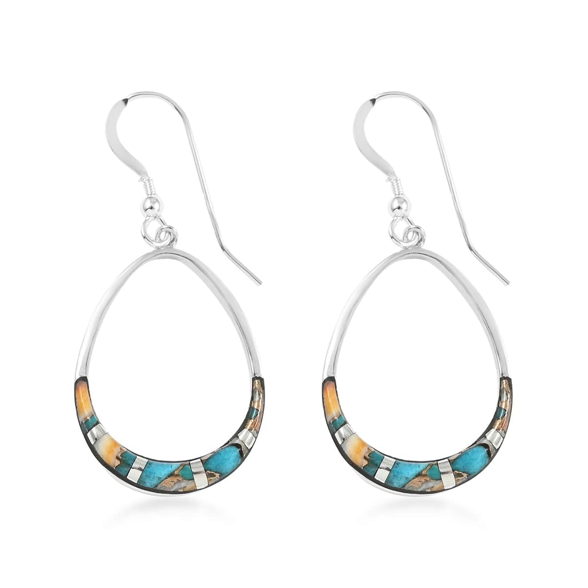 Santa Fe Style 925 Sterling Silver Turquoise Dangle Earrings for Women - Boho Western Jewelry, Birthday Gifts for Her - Perfect for Casual Wear, Festivals & Southwest Fashion