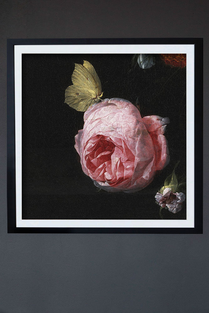 Dark Rose Art Print - Elegant Floral Wall Decor for Living Room, Bedroom & Office | Perfect Gift for Home & Interior Design