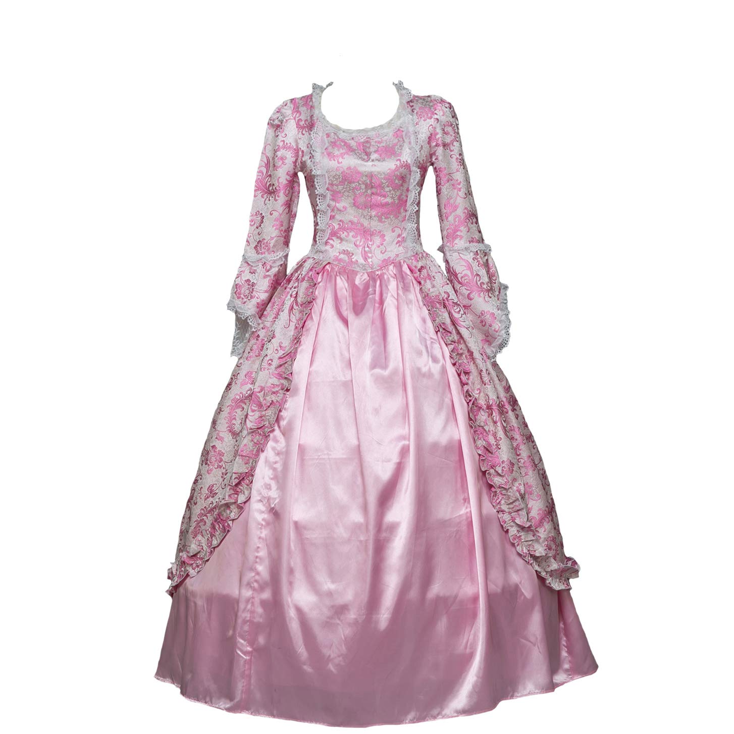 18th Century Rococo Ball Gown - Elegant Masquerade Dress for Women | Vintage Costume for Historical Reenactment, Cosplay & Themed Parties