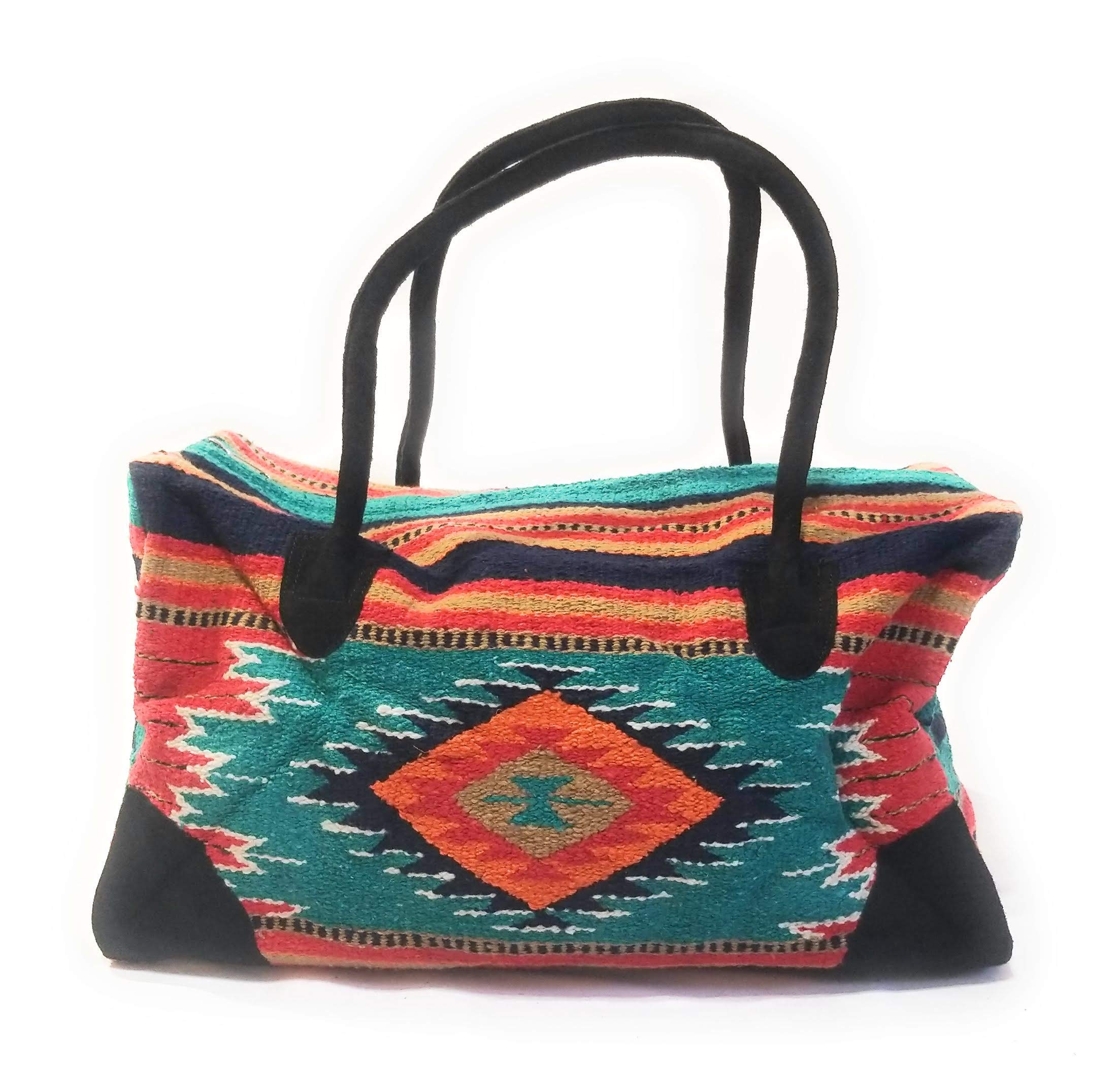 Southwestern Large Weekender Travel Bag - Western Duffle Bag for Women & Men, Boho Style Carry-On Overnight Bag (Franco) - Perfect for Weekend Getaways, Gym, Beach Trips & Air Travel