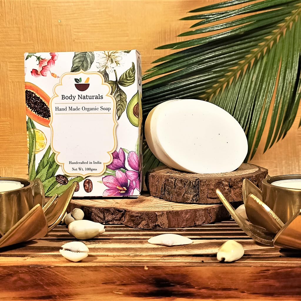 BODY NATURALS HERBS4U Ayurvedic Camphor Handmade Soap - 100g Natural Skin Cleansing Bar for Acne & Oily Skin | Spa, Bath & Gift Use