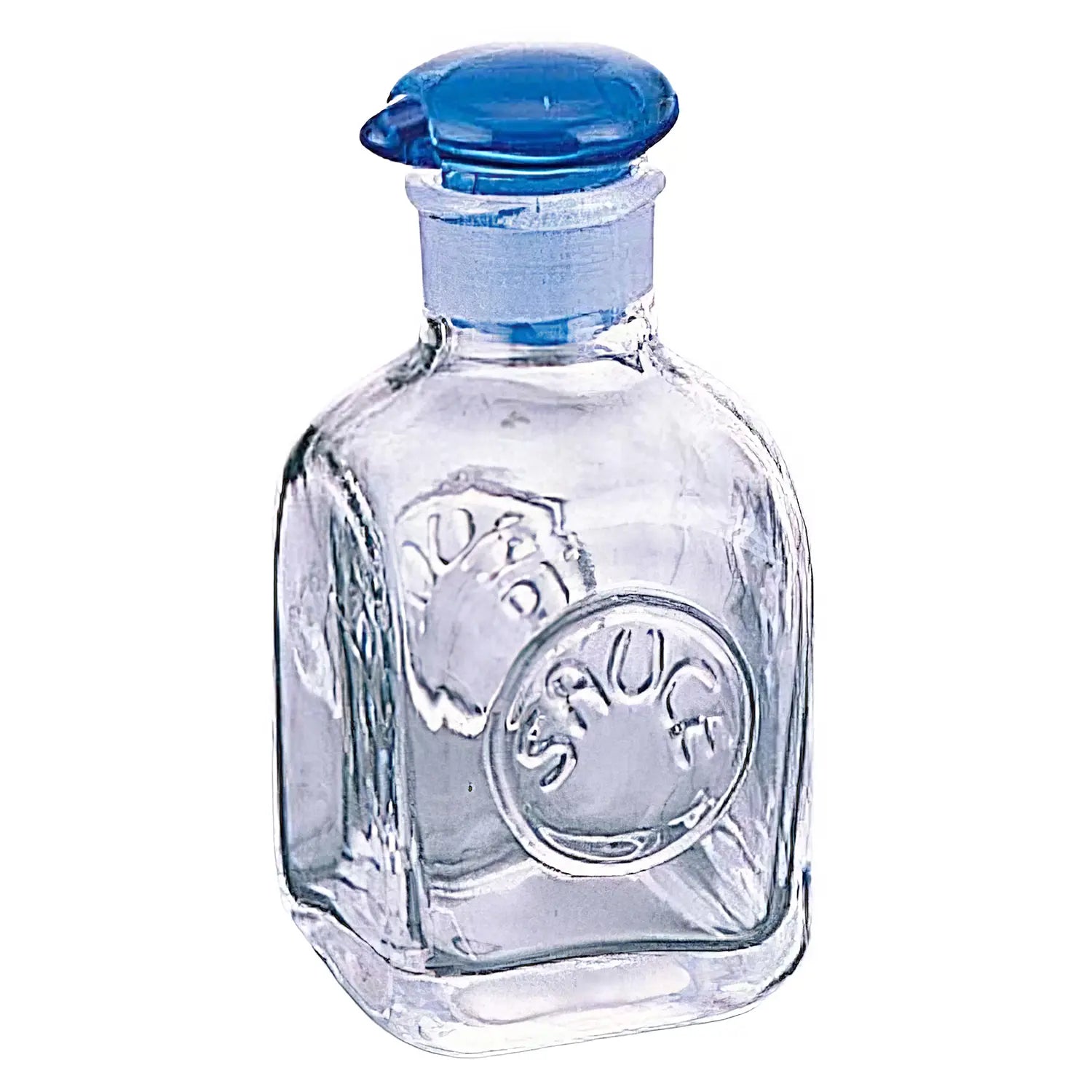 MTaka Glass Worcester Sauce Cruet - Vintage Style Glass Bottle for Worcestershire Sauce - Perfect for Kitchen, Dining Table, and BBQ Seasoning