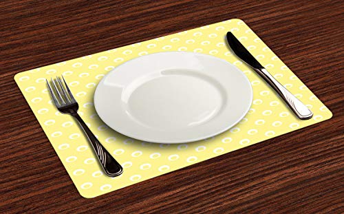 Pastel Yellow and White