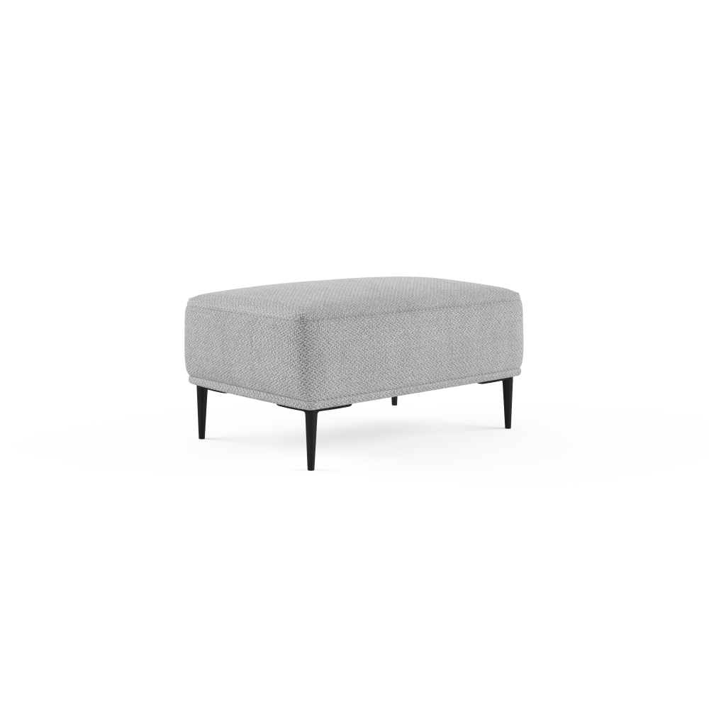 Como Ottoman Storage Bench with Cushion - Gainsboro Grey - Perfect for Living Room, Bedroom, or Entryway Seating and Storage