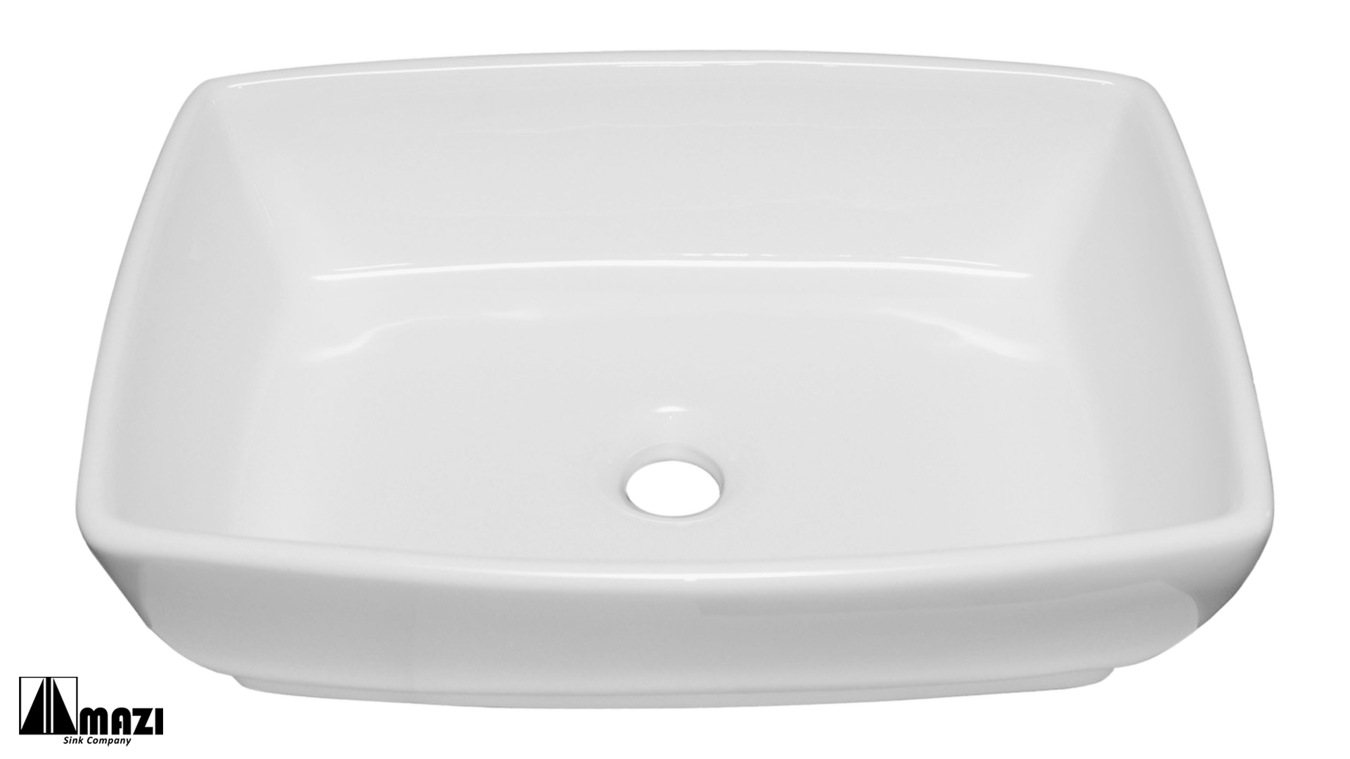 Ceramic Vessel Bathroom Sink 6081 - Modern White Porcelain Drop-in Vanity Sink for Bathroom Remodeling & Powder Room Upgrade | Perfect for Home, Hotel, and Spa Decor
