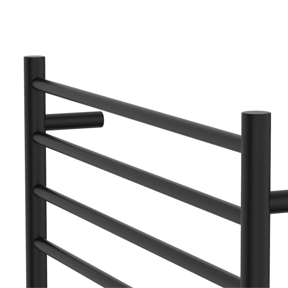 Fienza 8277570MB Isabella Heated Towel Rail - 29.5 x 27.5 Inch Matte Black Bathroom Towel Warmer - Perfect for Luxury Bathrooms, Spas & Cold Weather Comfort