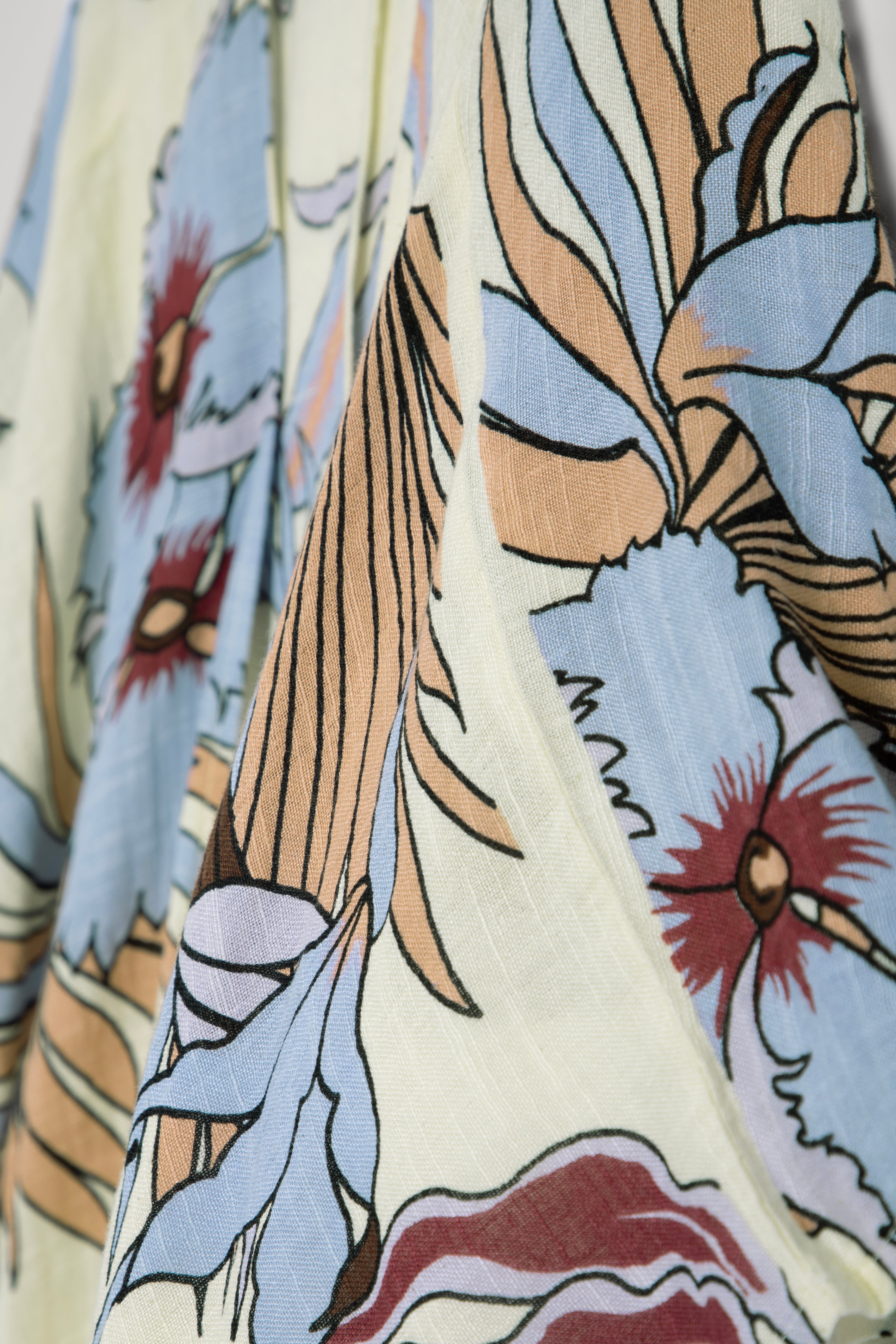 Wildflower Tie Front Kimono - Floral Printed Lightweight Cover Up for Women - Perfect for Beach, Pool, and Summer Outfits