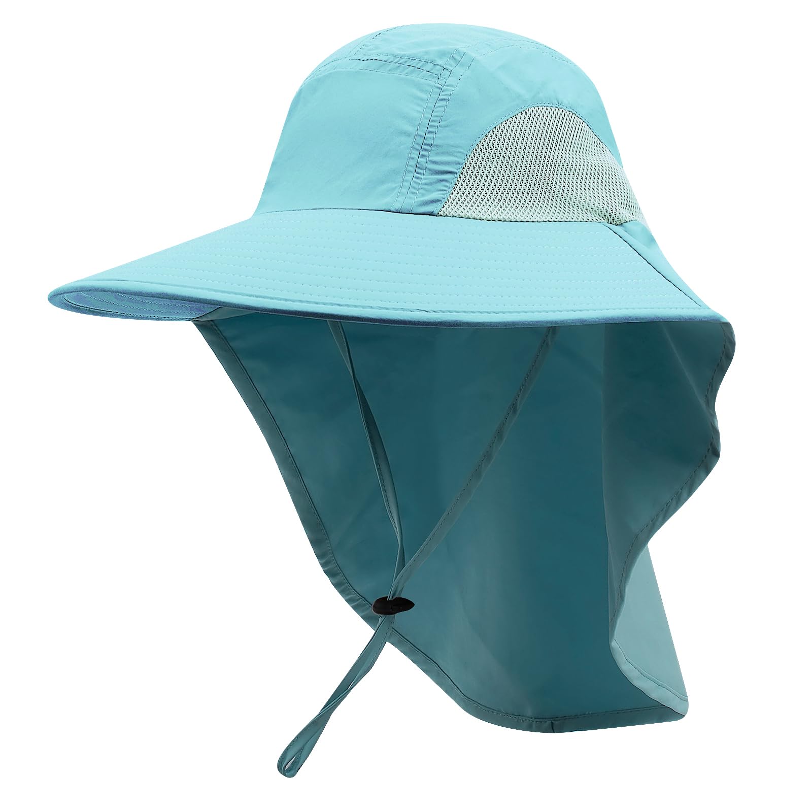 CLAPE UPF 50+ Sun Protection Hat for Men & Women - Wide Brim Fishing Hat with Neck Flap, Quick Dry & Breathable Safari Hiking Cap - Perfect for Outdoor Activities, Beach, Fishing, and Travel
