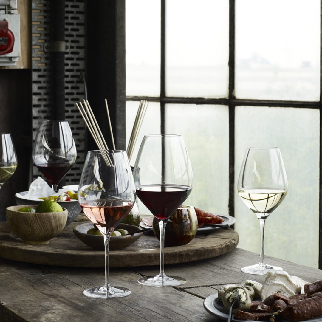 Premium Cabernet Red Wine Glasses Set of 6 - Elegant Stemware for Wine Tasting & Entertaining - Perfect for Dinner Parties, Romantic Evenings & Gifts