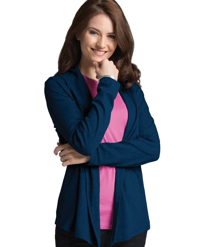 Charles River Apparel Women's Soft Fleece Cardigan Wrap - Cozy Knit Sweater for Fall & Winter - Perfect for Office, Lounge & Outdoor Activities