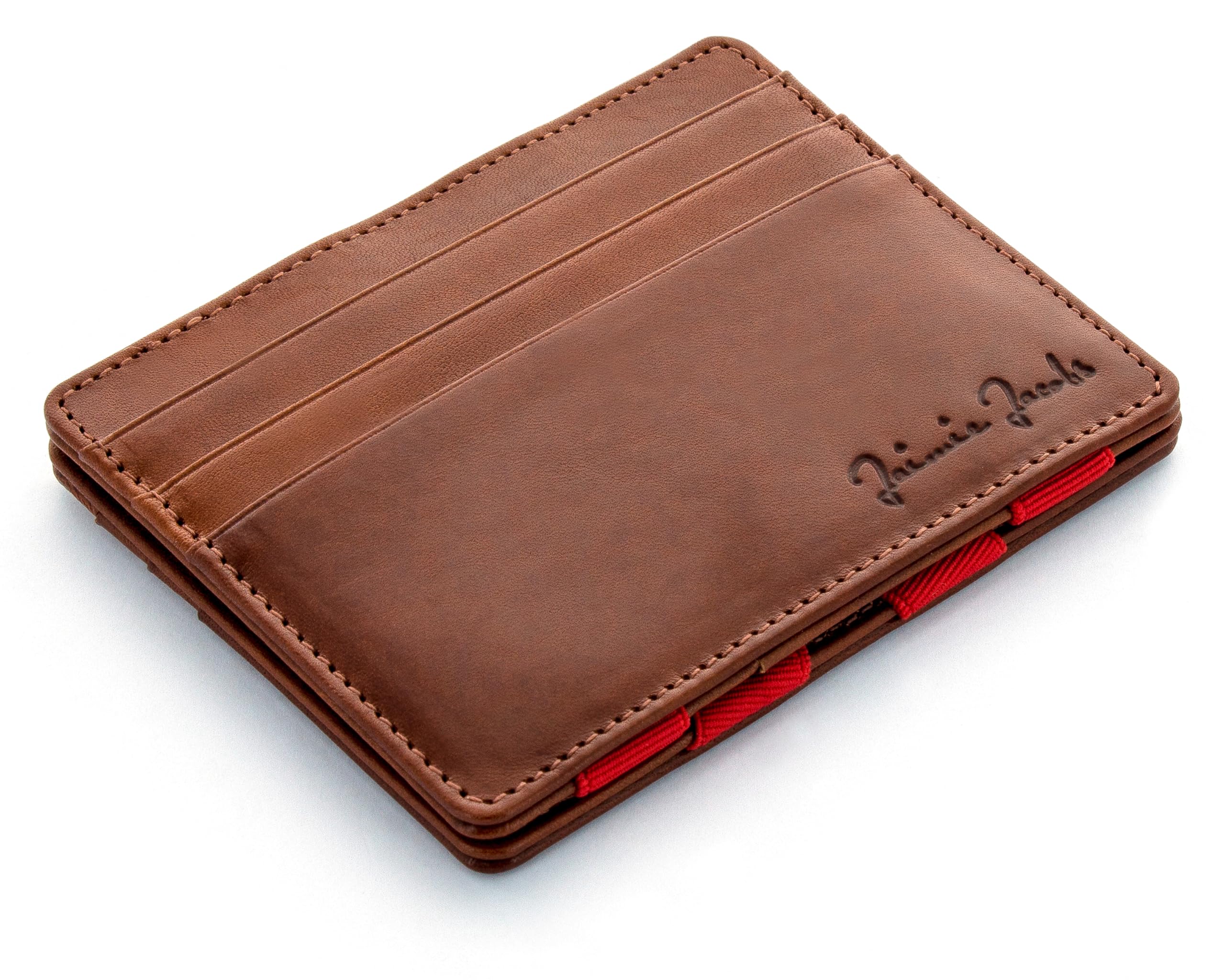 Jaimie Jacobs Genuine Leather RFID Blocking Slim Magic Wallet for Men - Secure & Stylish Minimalist Front Pocket Wallet for Everyday Use, Travel, and Business