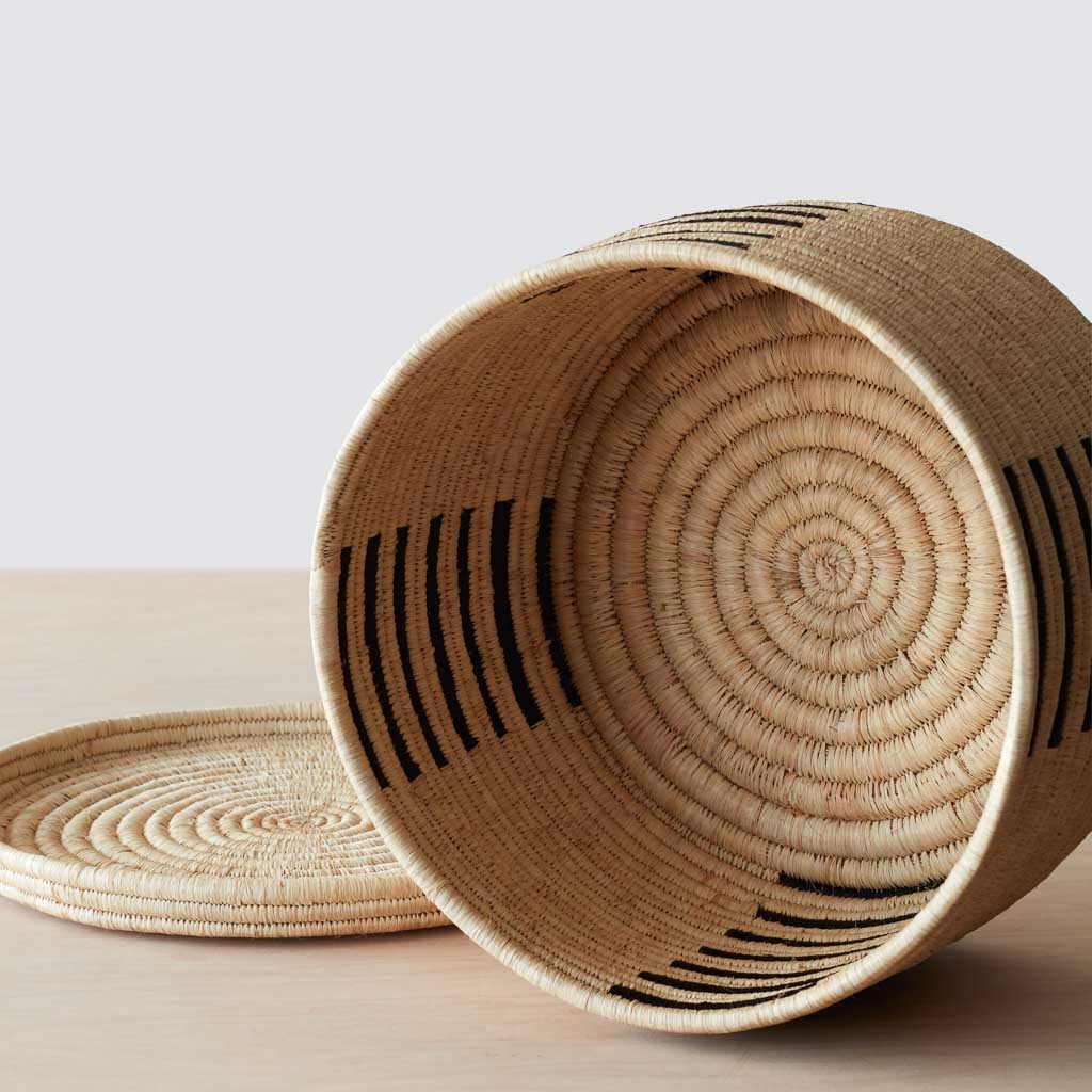 Handwoven Nyumba Baskets - Eco-Friendly Storage & Decor for Home, Kitchen, or Office Organization | Perfect for Laundry, Toys, and Magazines