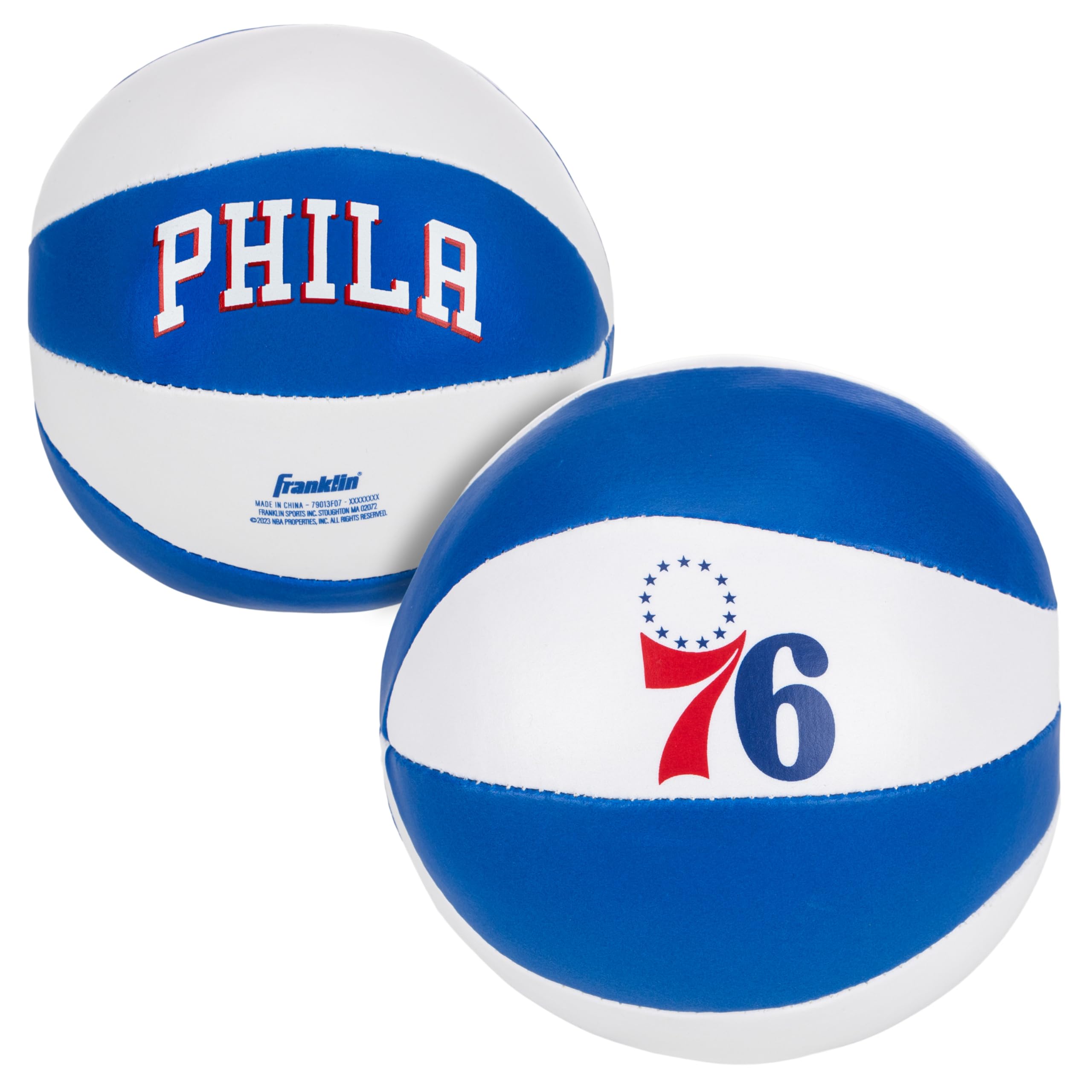 Franklin Sports NBA Mini Basketballs - 2 Pack Soft Toy Balls for Kids Indoor Play & Door Hoops