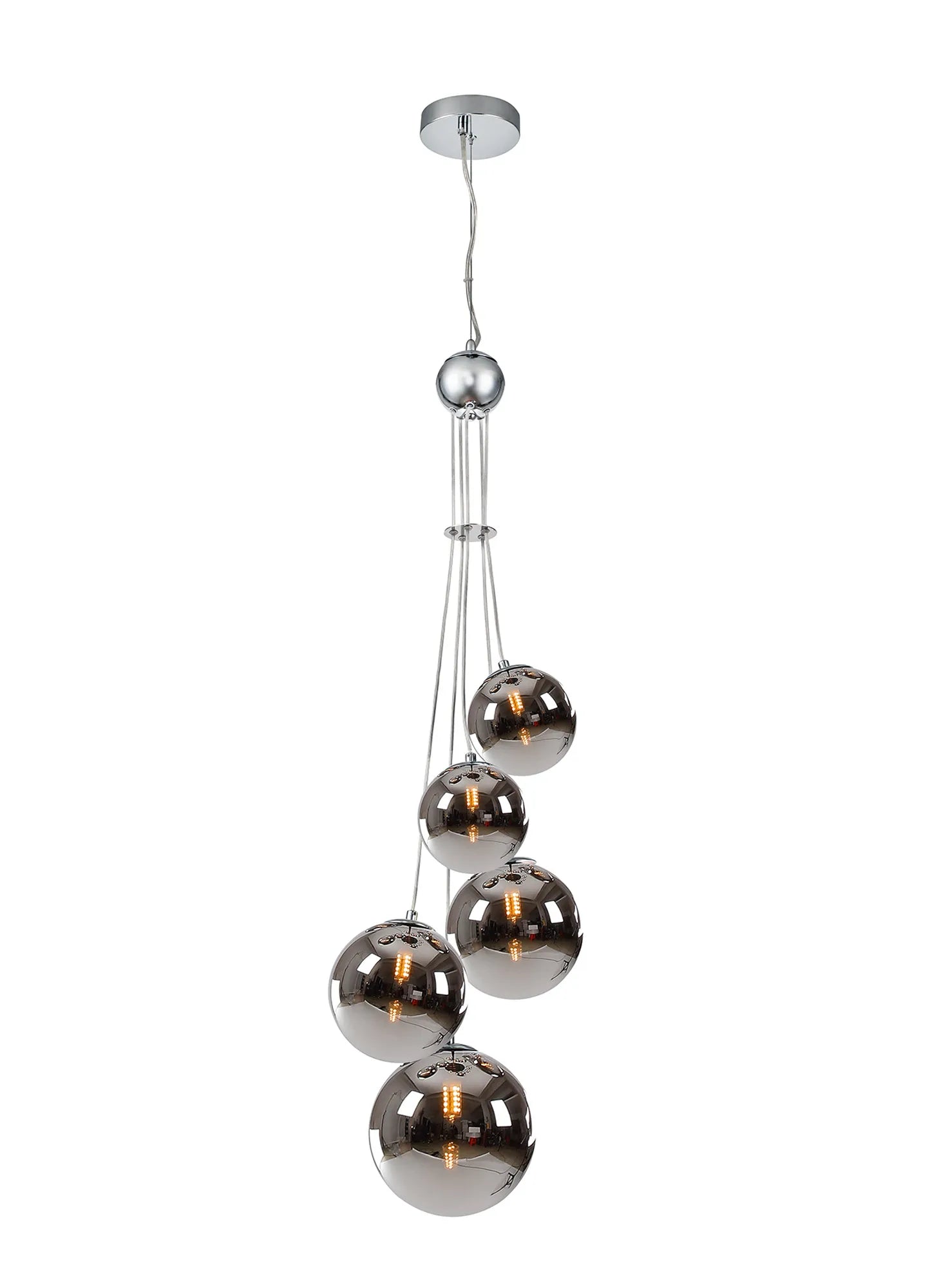 Modern Austin 5-Light Cluster Pendant with G9 Base - Elegant Ceiling Lighting for Dining Room, Kitchen Island, or Entryway