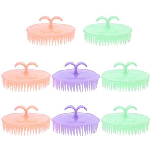 OSALADI 8Pcs Hair Scalp Massager Shampoo Brush Set - Head Massaging Brush for Relaxation, Dandruff Removal & Hair Growth - Perfect for Shower, Salon & Home Spa Care
