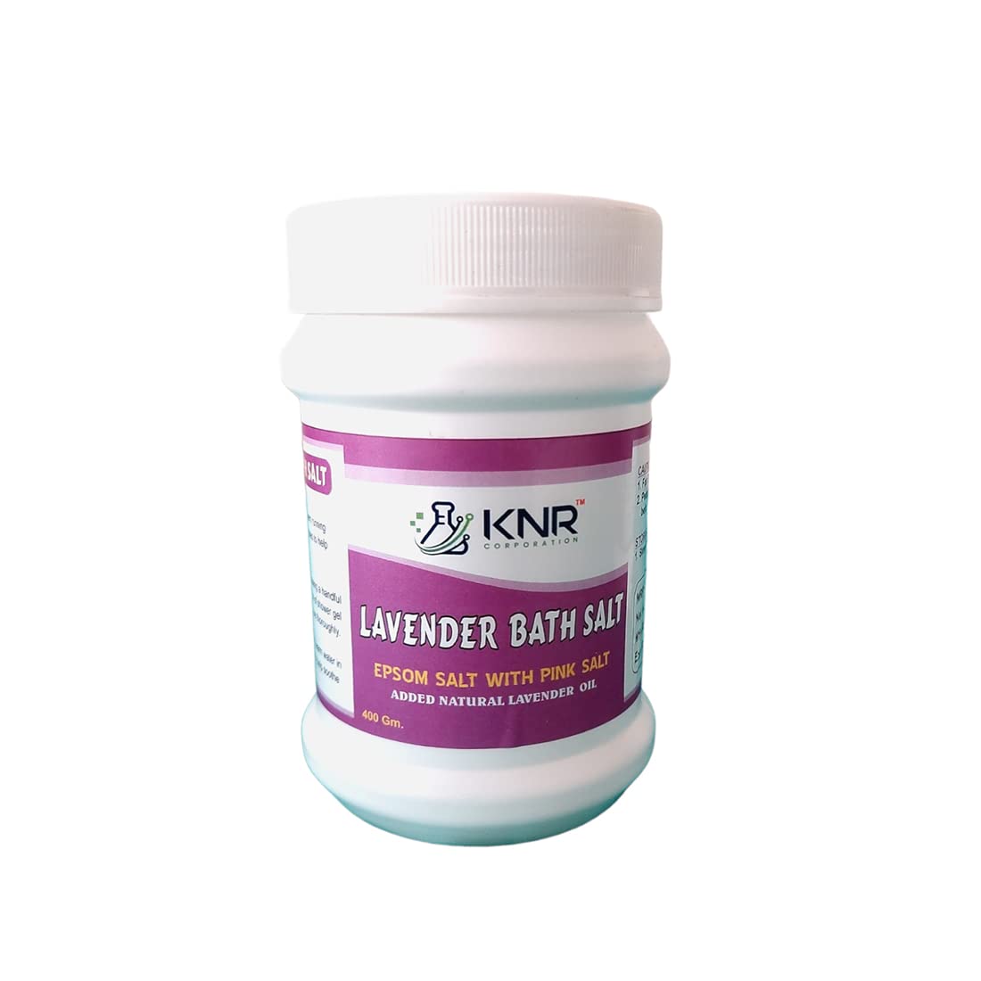 KNR Lavender Epsom Bath Salt for Relaxation & Muscle Relief - 400g | Soothe Aches, Stress & Improve Sleep | Perfect for Spa Nights & Post-Workout Recovery
