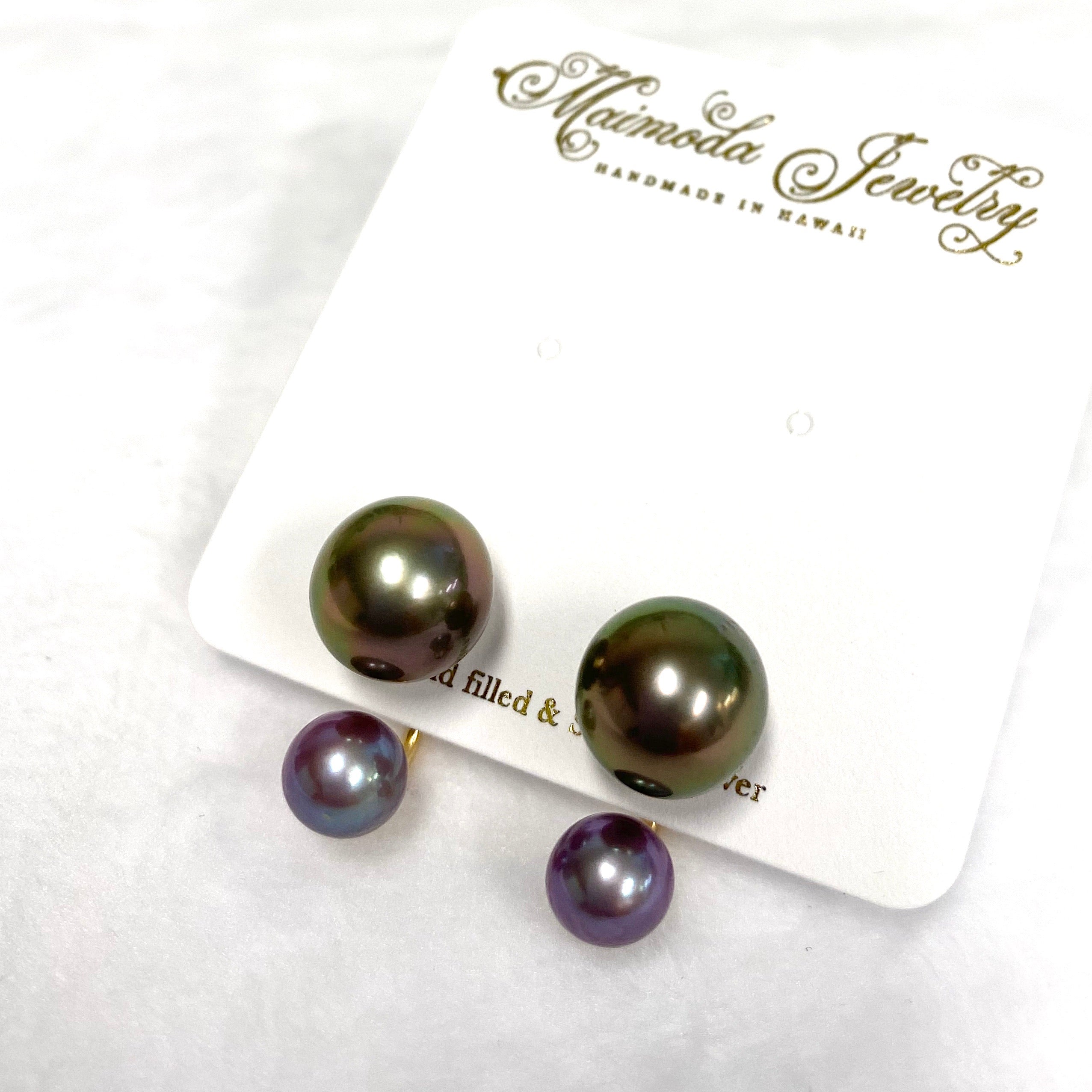Double Momi Stud Earrings for Women - Hypoallergenic Stainless Steel Earrings for Sensitive Ears | Perfect for Everyday Wear, Work, and Special Occasions