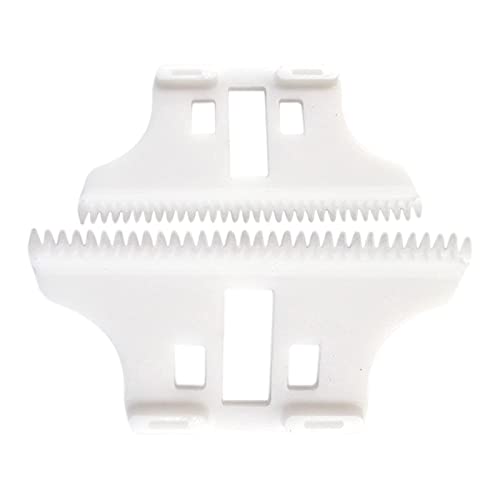 2PCS Replacement Ceramic Blades for Wahl 8081 Detailer T-WIDE Trimmer - 32 Teeth White Blades for Professional Hair Clippers - Perfect for Barbershops & Home Grooming