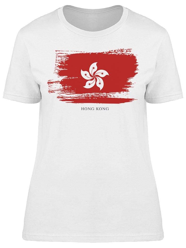 Hong Kong Brush Stroke Art T-Shirt for Women - Stylish & Comfortable Casual Wear for Everyday Outfits & Street Fashion