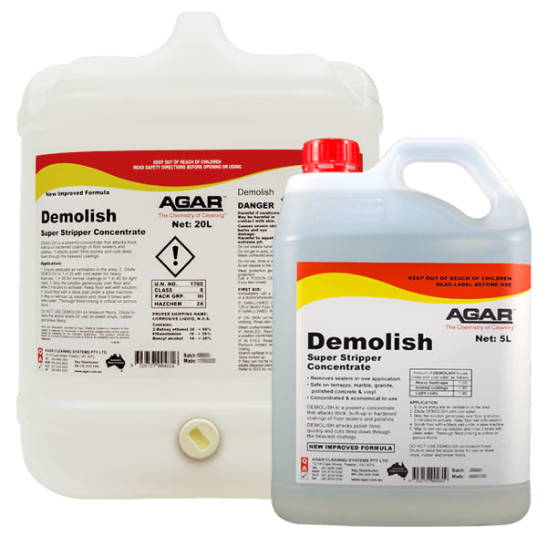 Agar Demolish Floor Stripper - Professional Heavy-Duty Floor Cleaner for Tile, Vinyl & Concrete | Perfect for Commercial & Home Floor Maintenance