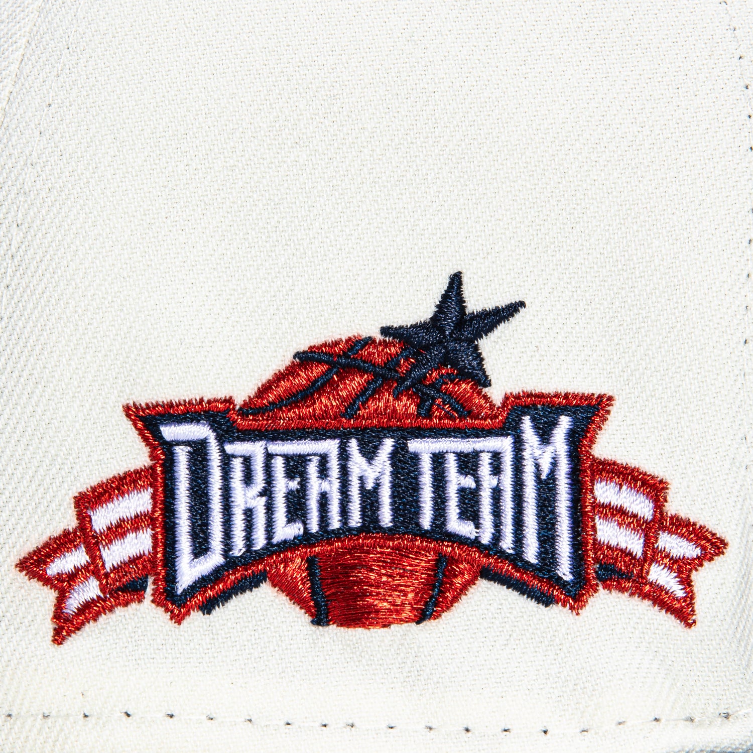 New Era 59Fifty USA Basketball Dream Team Patch Snapback Hat - White & Navy Blue Adjustable Cap for Men & Women - Perfect for Sports Fans, Streetwear Fashion & Casual Outfits