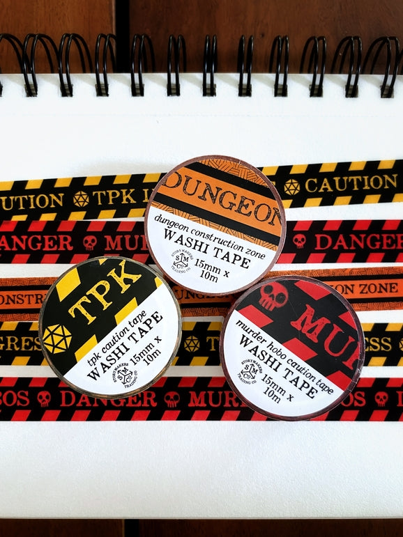 Caution TPK in Progress Sign - Perfect for D&D, Dungeon Masters & RPG Games - Great for Tabletop Gaming Sessions, Game Rooms & Fantasy Themed Parties