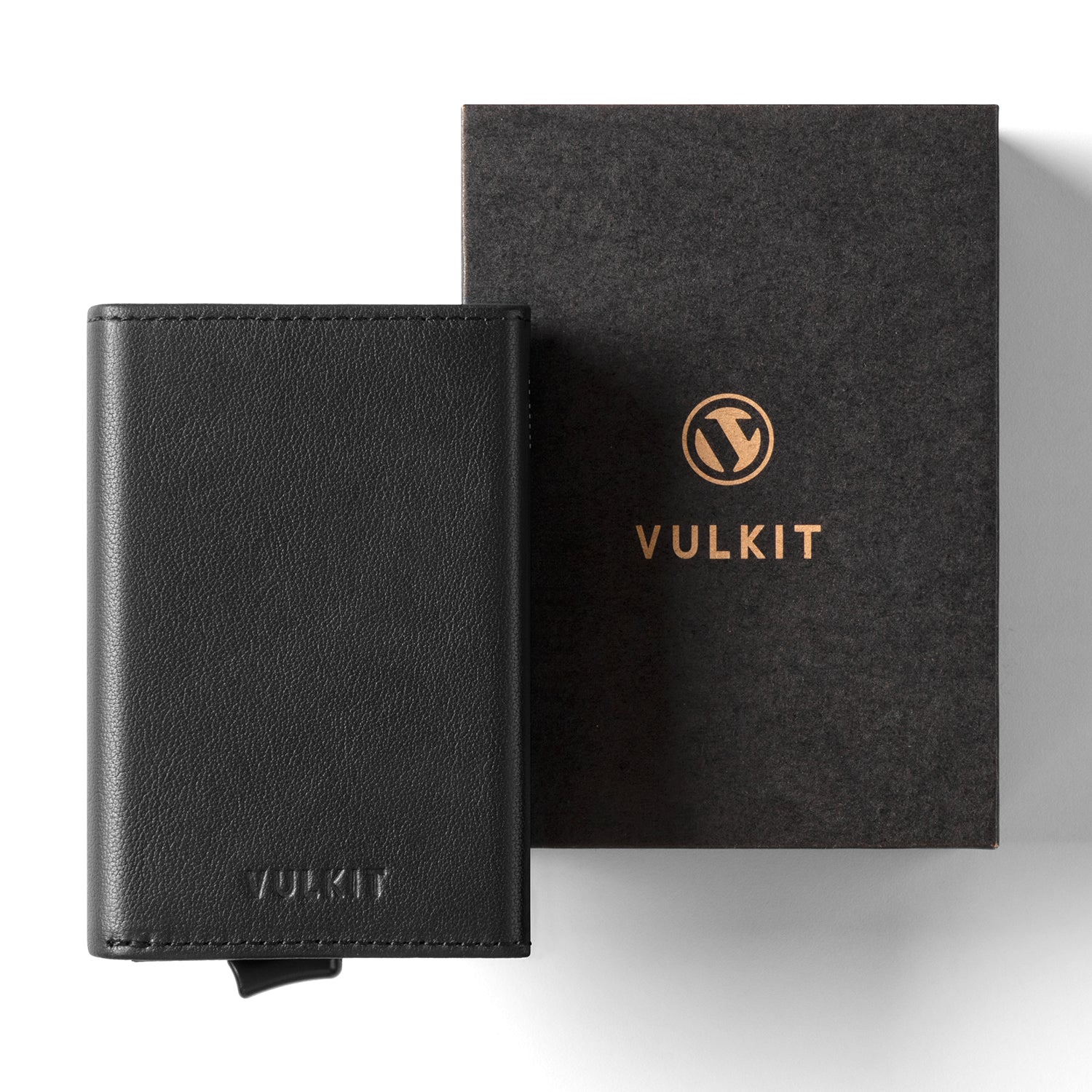 VC203P Genuine Leather Tri-Fold Wallet with Back Zipper Slot & Magnetic Closure - RFID Blocking, Slim Design for Men's Everyday Carry & Travel Essentials