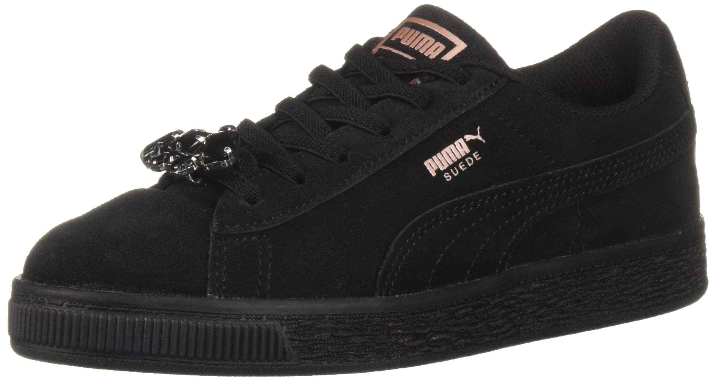 PUMA Unisex Kids Suede Jewel Sneakers - Lightweight Comfortable Casual Shoes for Boys & Girls - Perfect for School, Play & Everyday Wear