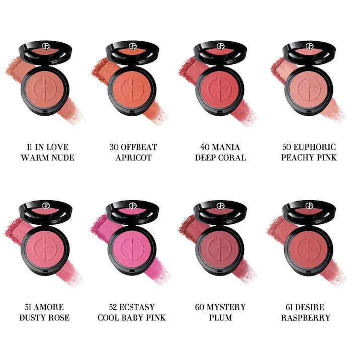 Armani Beauty Luminous Silk Glow Blush - Natural-Looking Cheek Color for Day & Night Makeup | Perfect for Everyday Wear & Special Occasions