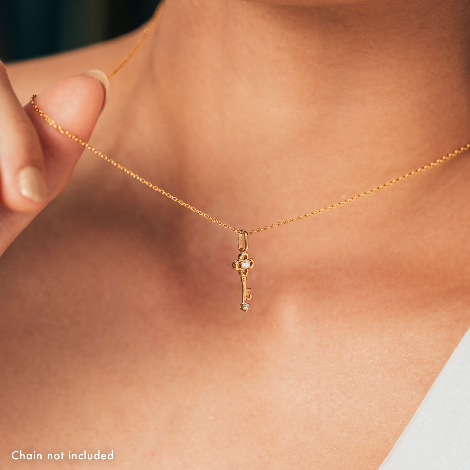 14K Gold Numeric Key Pendant Necklace - Personalized Number Charm Jewelry for Women - Perfect Gift for Birthday, Anniversary & Graduation | Everyday Wear, Special Occasions & Layering