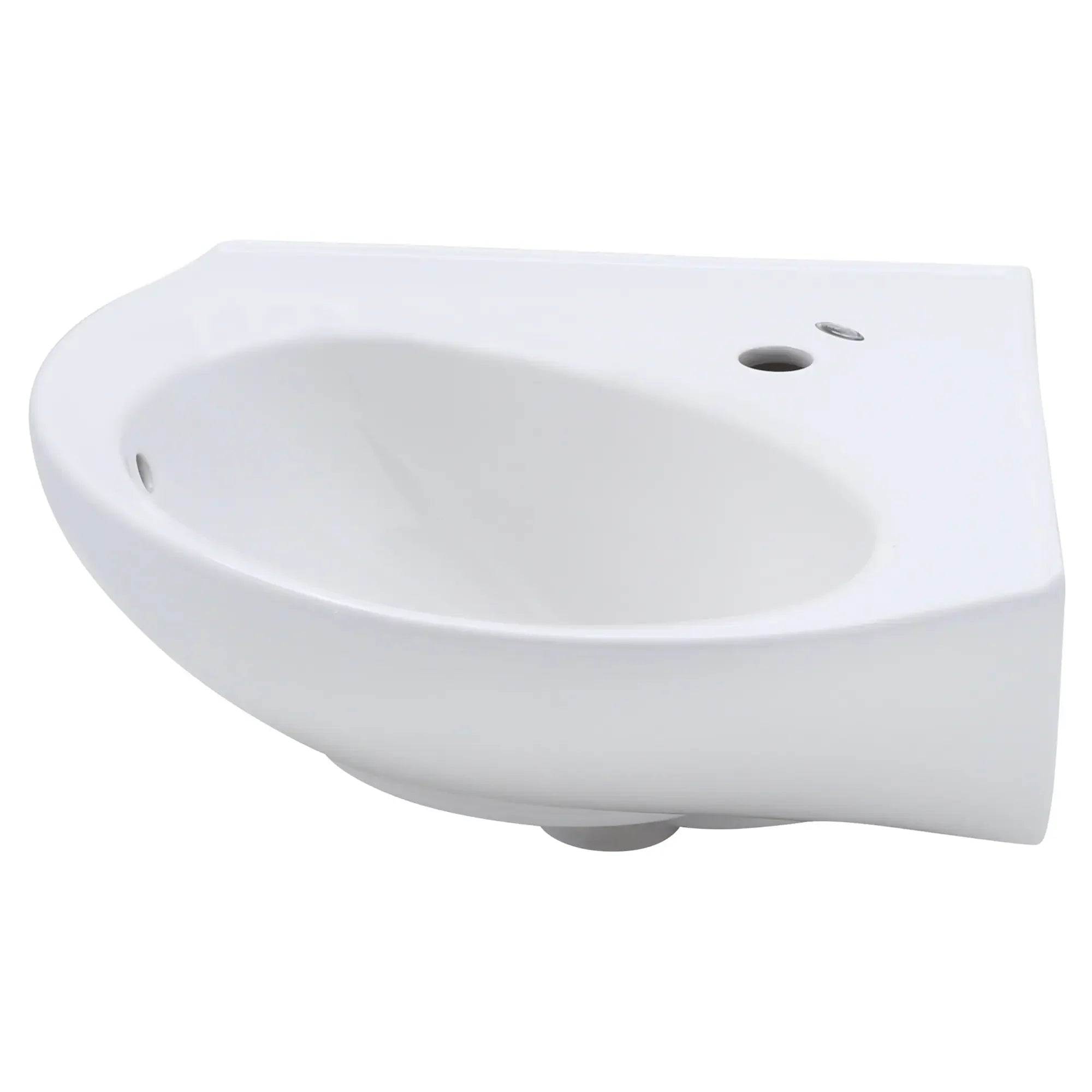 Cornice Center Hole Only Pedestal Sink Top - Modern Bathroom Vanity for Small Spaces, Perfect for Powder Rooms & Guest Baths
